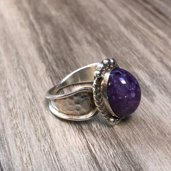 Sugilite Sterling Silver Ring 8 - Picture 5 of 11